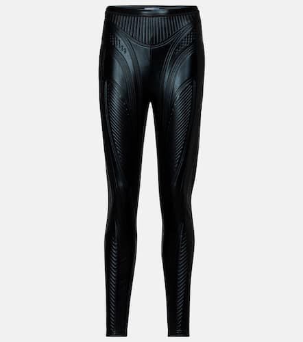 Mugler Embossed scuba leggings - Mugler - Modalova