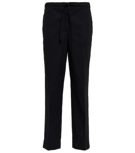 High-rise straight cotton pants - Jil Sander - Modalova