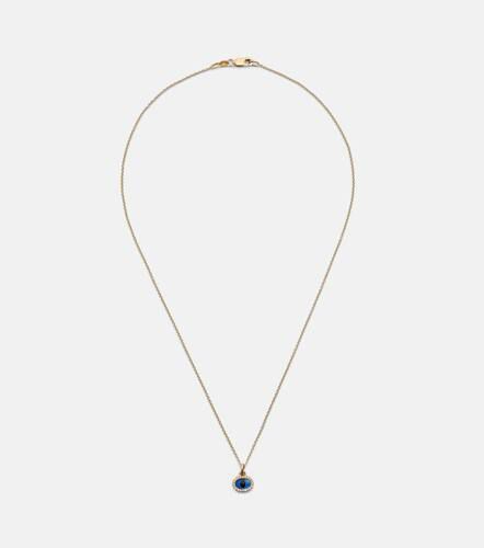 Mini Oval Eye 18kt necklace with diamonds - Ileana Makri - Modalova