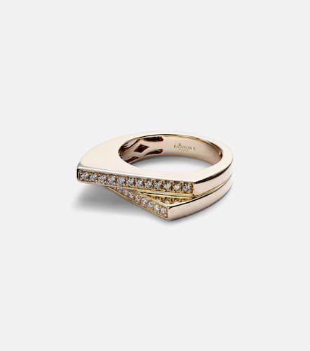 Handcuff 9kt gold ring with diamonds - Rainbow K - Modalova