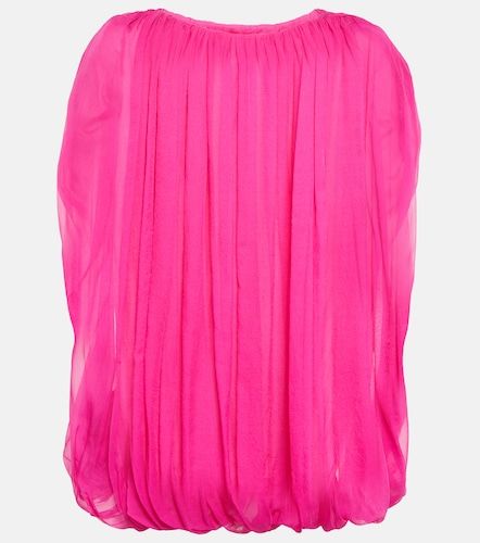Gathered silk chiffon top - Rick Owens - Modalova