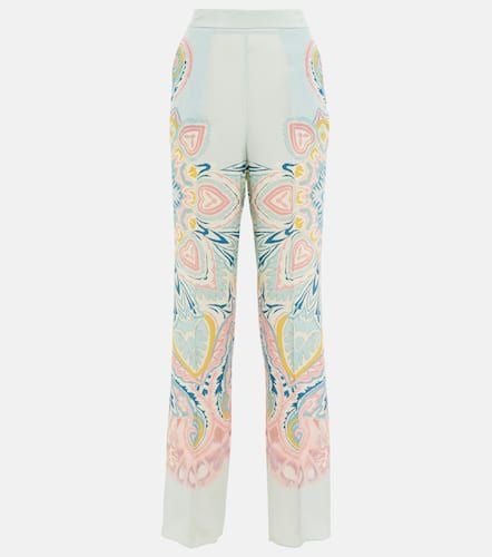 Etro Paisley high-rise silk pants - Etro - Modalova