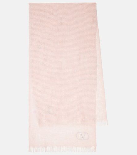 VLogo cashmere and silk blend scarf - Valentino - Modalova