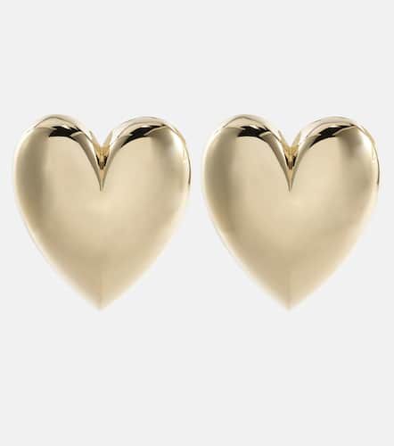 Pendientes Puffy Heart chapados en oro de 14 ct - Jennifer Fisher - Modalova