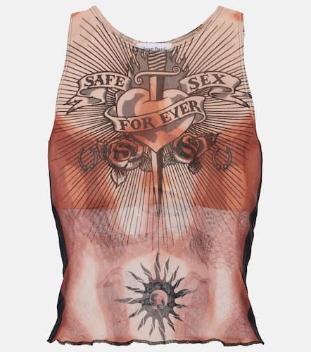 Tattoo Collection trompe l'oeil tulle top - Jean Paul Gaultier - Modalova