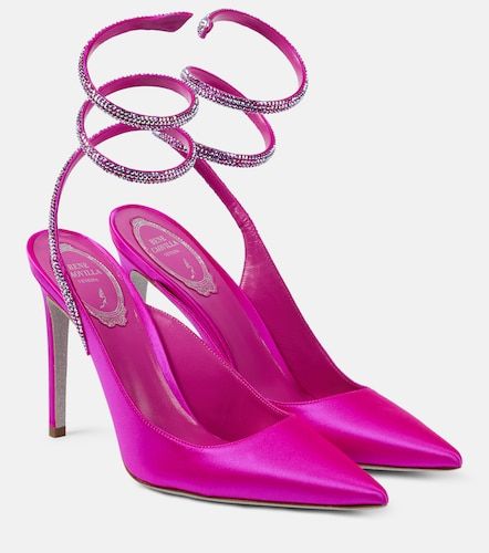 Verzierte Pumps Cleo aus Satin - Rene Caovilla - Modalova