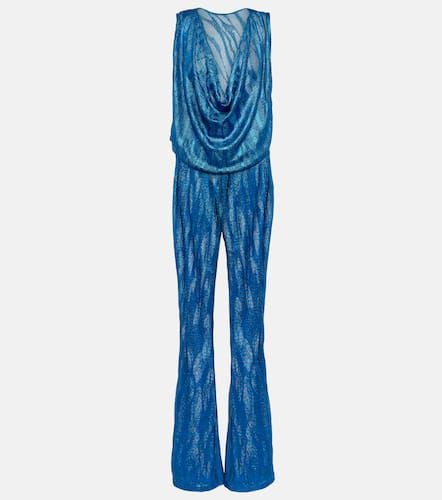 Jacquard cowl neck jumpsuit - Missoni Mare - Modalova