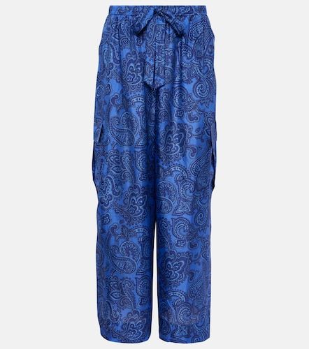 Pantaloni Ottie a gamba larga in seta - Zimmermann - Modalova