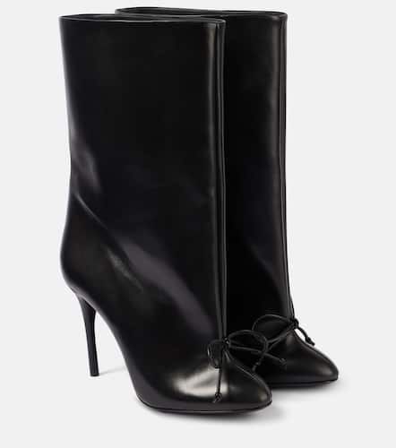 AlaÃ¯a 90 bow-detail leather ankle boots - Alaia - Modalova