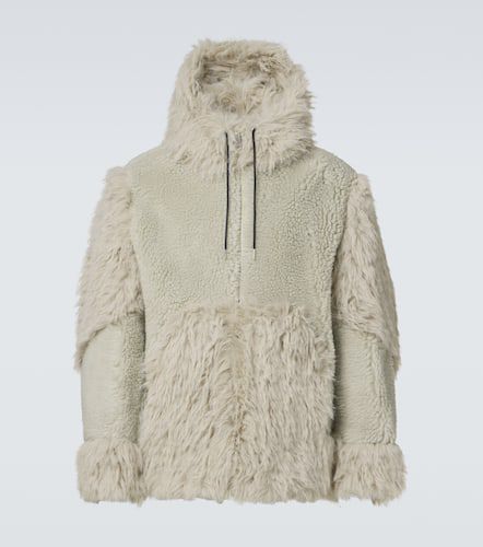 Jacke aus Teddyfleece mit Faux Fur - Sacai - Modalova