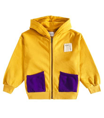 Cotton jersey zip-up hoodie - Bobo Choses - Modalova