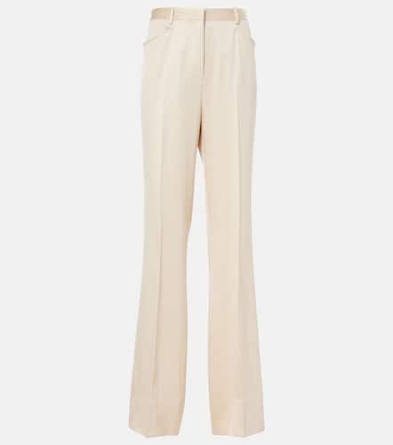 Silk and wool twill bootcut pants - Tom Ford - Modalova