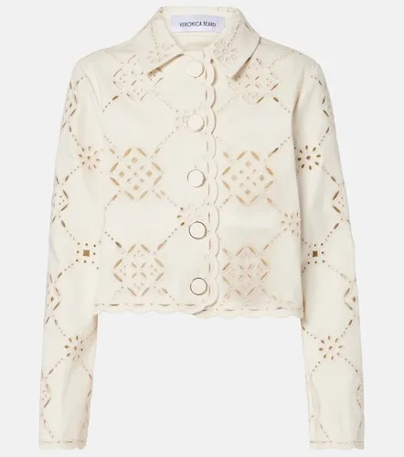 Chaqueta cropped Adelaide de algodón - Veronica Beard - Modalova