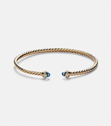Bracciale Cablespira® Flex in 18kt con topazi e diamanti - David Yurman - Modalova