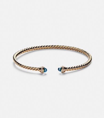 CablespiraÂ® Flex 18kt cuff bracelet with topazes and diamonds - David Yurman - Modalova