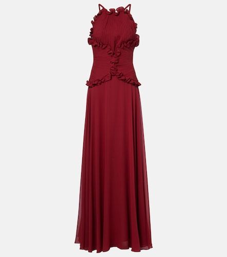 Ruffled silk georgette gown - Elie Saab - Modalova