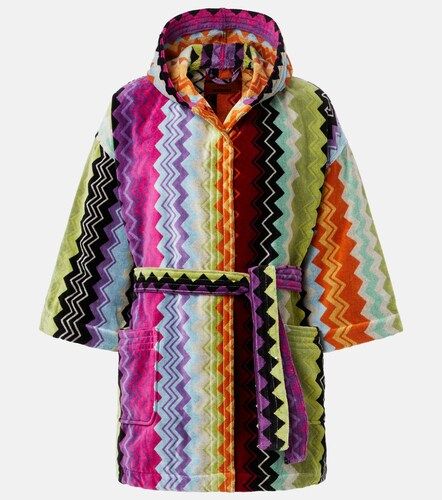 Bata Giacomo de felpa de algodón en zigzag - Missoni - Modalova