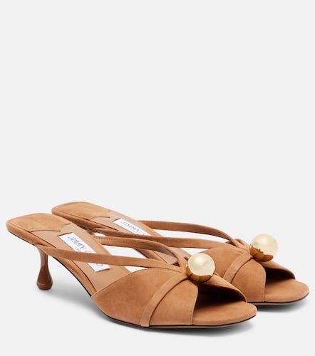 Mules Siva 50 in suede con cristalli - Jimmy Choo - Modalova