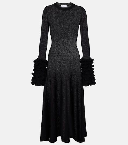 Ruffled mohair-blend midi dress - Alaia - Modalova