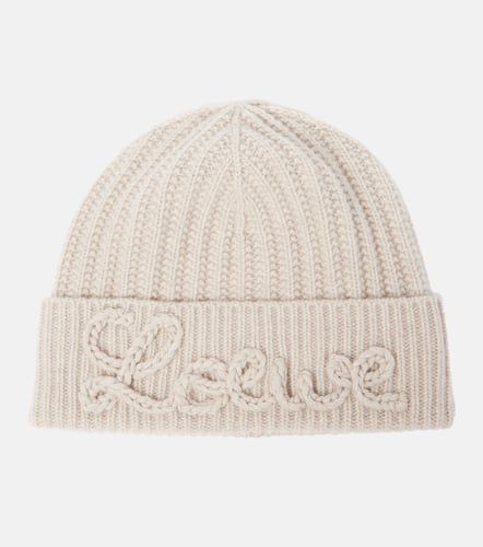 Loewe Logo ribbed-knit wool beanie - Loewe - Modalova