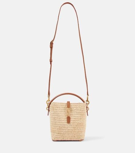 Le 37 Mini raffia bucket bag - Saint Laurent - Modalova