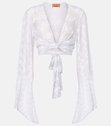Missoni Zigzag lame crop top - Missoni - Modalova