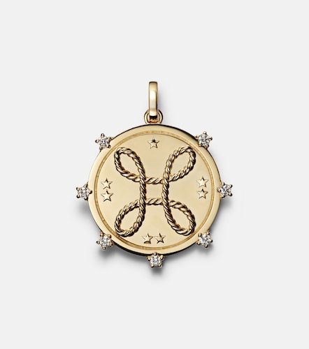 Colgante Love de oro de 18 ct con diamantes - FoundRae - Modalova