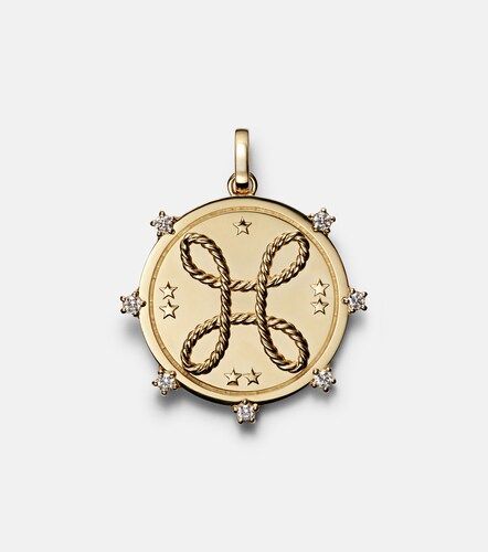 Pendente Love in 18kt con diamanti - FoundRae - Modalova
