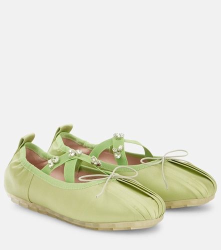 Bailarinas Grip de satén adornadas - Simone Rocha - Modalova
