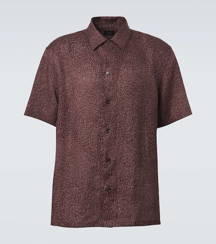 Camisa bowling de lino estampada - Brioni - Modalova