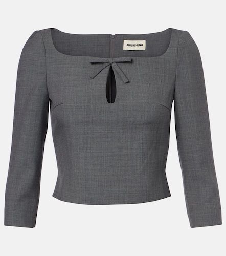 Top con fiocco e cut-out - Shushu/Tong - Modalova