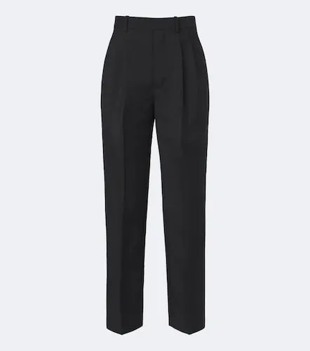 Pleated wool and mohair straight pants - Jil Sander - Modalova