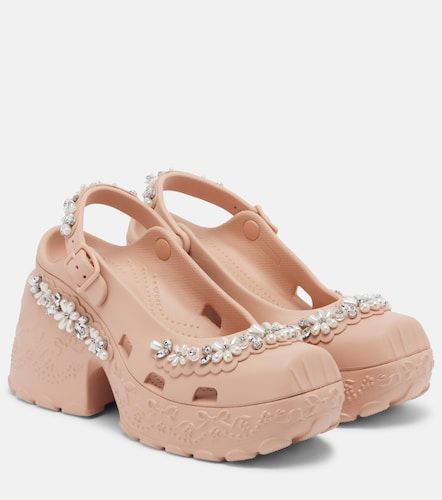 X Crocs embellished slingback pumps - Simone Rocha - Modalova