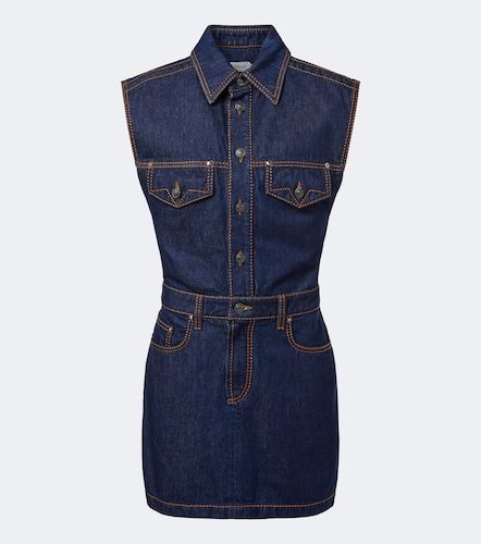 Versace Minikleid aus Denim - Versace - Modalova