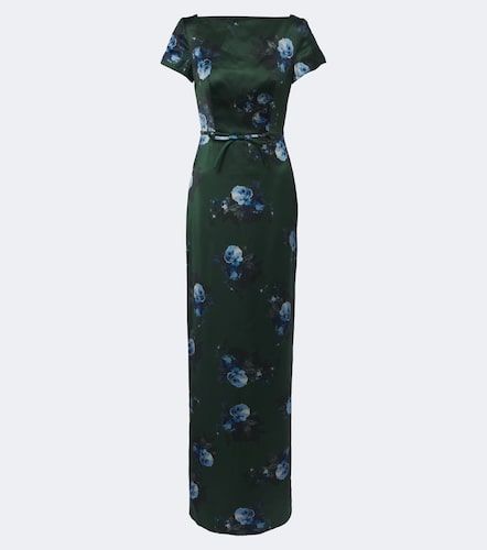 Vestido de fiesta de satén duquesa floral - Erdem - Modalova