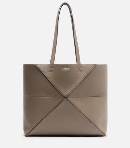 Puzzle Fold Medium leather tote bag - Loewe - Modalova