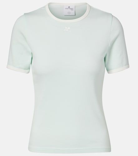 Courrèges Camiseta Signature de algodón con logo - Courreges - Modalova
