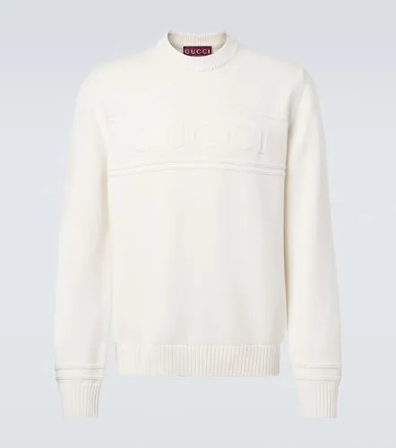 Gucci Logo cotton and wool sweater - Gucci - Modalova
