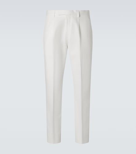 Pantaloni regular in cotone e lino - Zegna - Modalova