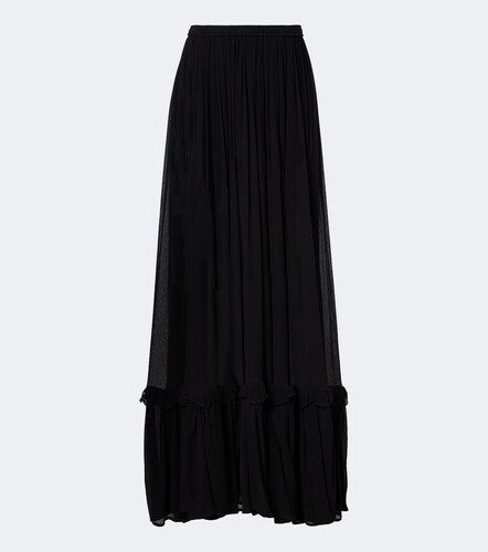 Ruffled silk maxi skirt - Saint Laurent - Modalova