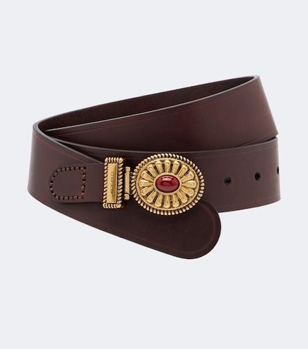 Crystal-embellished leather belt - Etro - Modalova