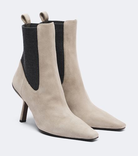 Botines chelsea de ante con cuentas Monili - Brunello Cucinelli - Modalova