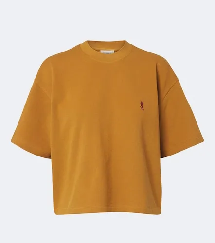 Cassandre oversized cotton pique T-shirt - Saint Laurent - Modalova