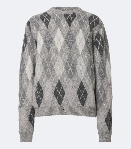 Jersey Argyle en mezcla de algodón - ERL - Modalova