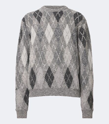 Pullover Argyle in misto cotone e lana - ERL - Modalova