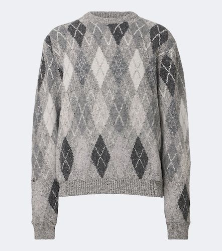 Pullover Argyle in misto cotone e lana - ERL - Modalova