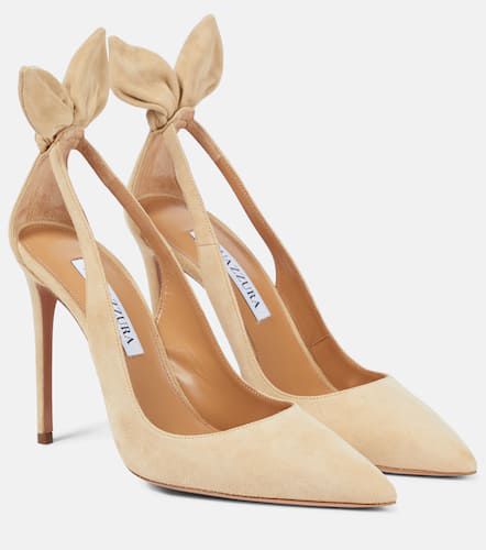 Pumps Bow Tie 105 in suede - Aquazzura - Modalova