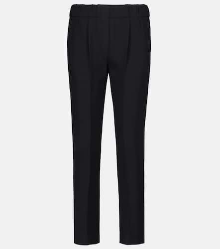 High-rise silk-blend pants - Brunello Cucinelli - Modalova