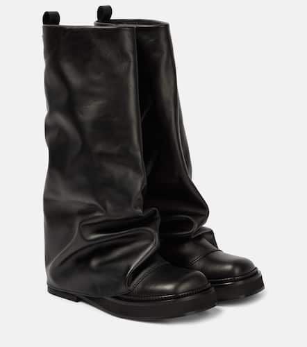 Robin leather combat boots - The Attico - Modalova