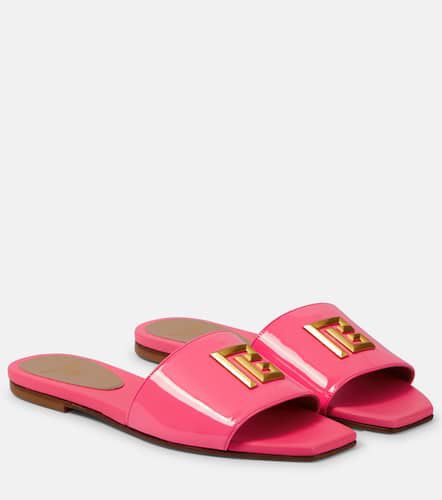 Balmain Dafne patent leather slides - Balmain - Modalova